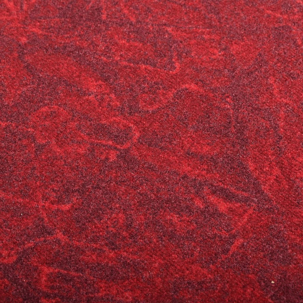 vidaXL Teppichläufer Rot 80x500 cm Rutschfest