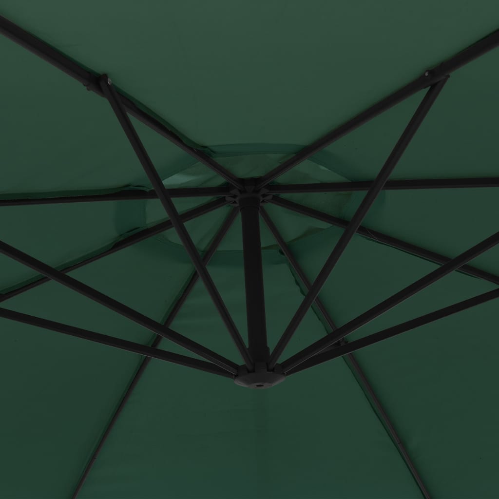 vidaXL Freiarm-Sonnenschirm 3,5 m grün