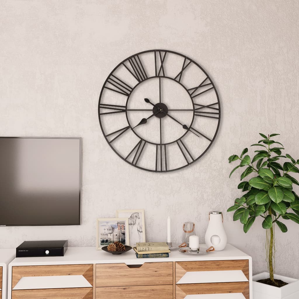 Stilvolle Xxl Wanduhr Vintage 80 Cm Bildernull