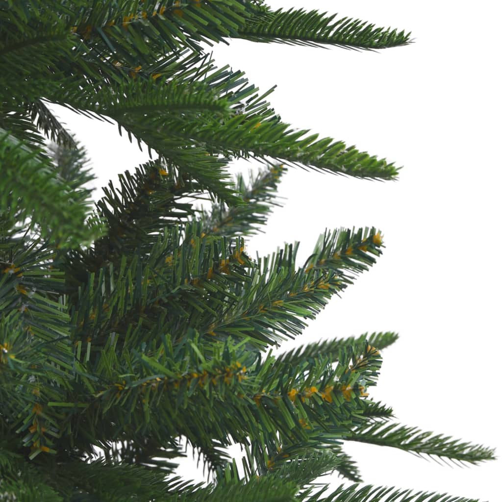 vidaXL Künstlicher Weihnachtsbaum mit LEDs & Kugeln Grün 210 cm PVC PE