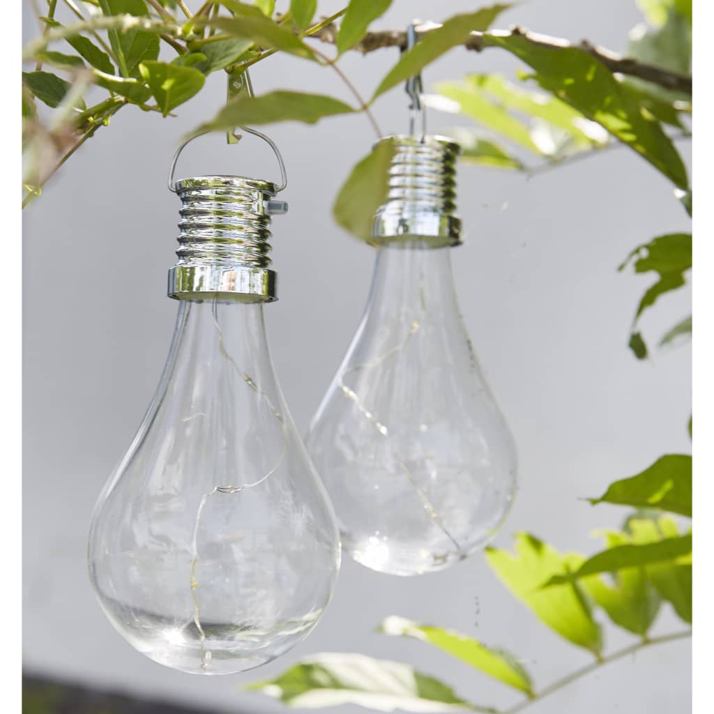 Luxform Solar LED Garten-Partybeleuchtung 12 Stk. Transparent 95220