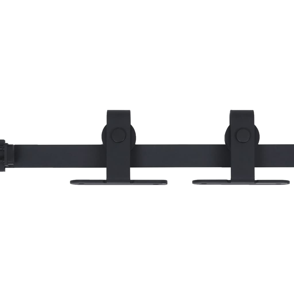 vidaXL Mini Schiebetürbeschlag Set für Schranktüren Carbonstahl 152 cm
