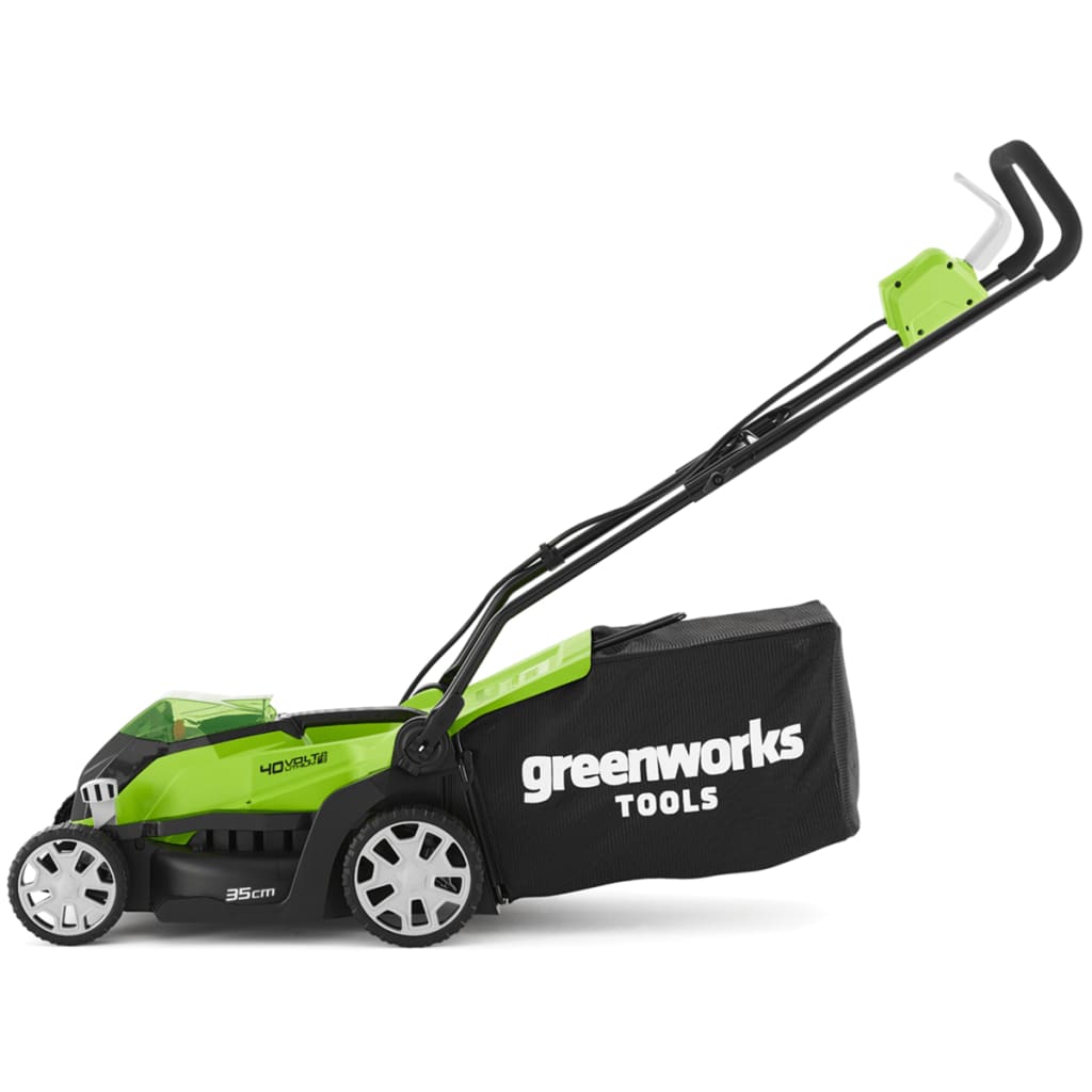 Greenworks Rasenmäher mit 2 x 40 V 2 Ah-Batterie G40LM35 2501907UC