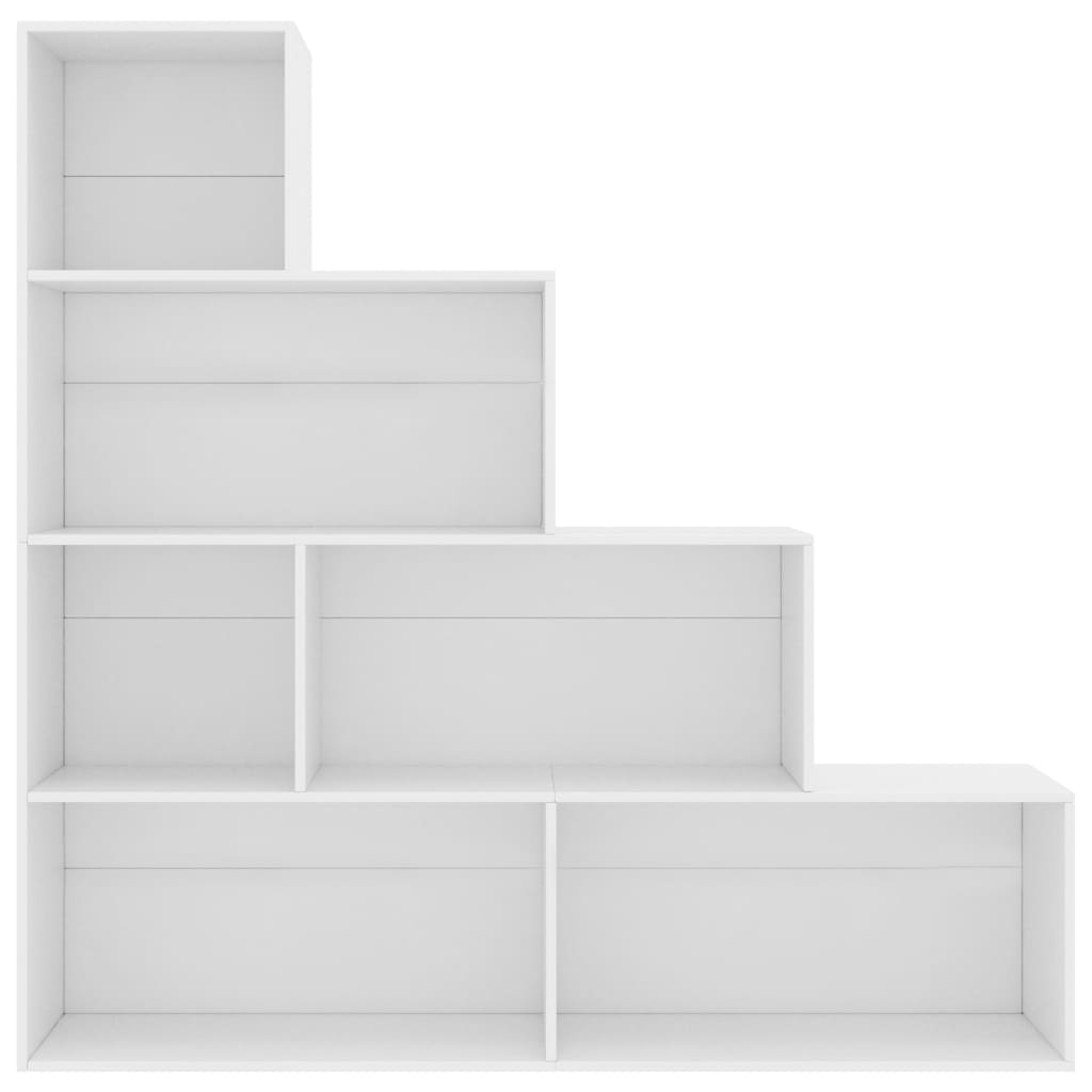 vidaXL Bücherregal/Raumteiler Weiß 155x24x160 cm Holzwerkstoff
