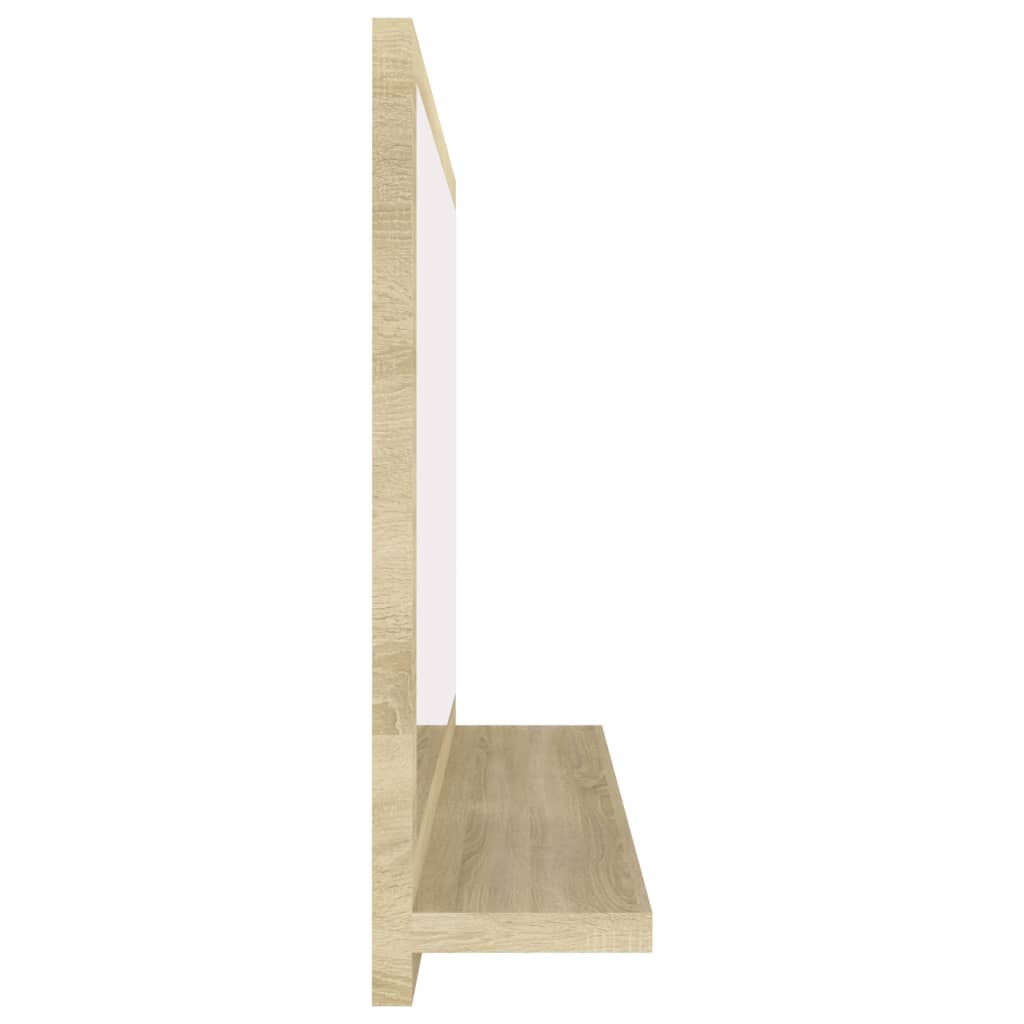 vidaXL Badspiegel Sonoma-Eiche 60x10,5x37 cm Holzwerkstoff