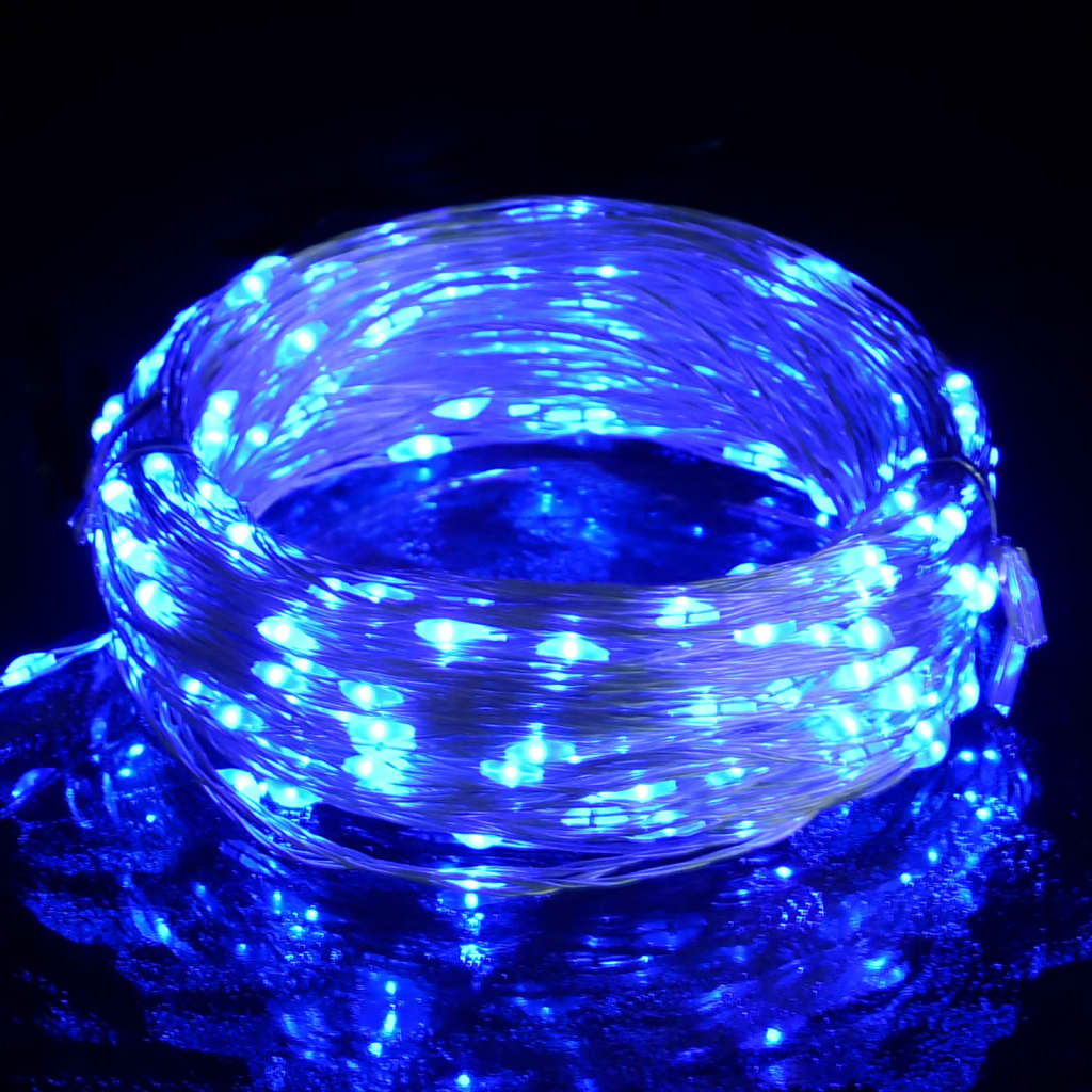 vidaXL LED-Lichterkette mit 300 LEDs Blau 30 m
