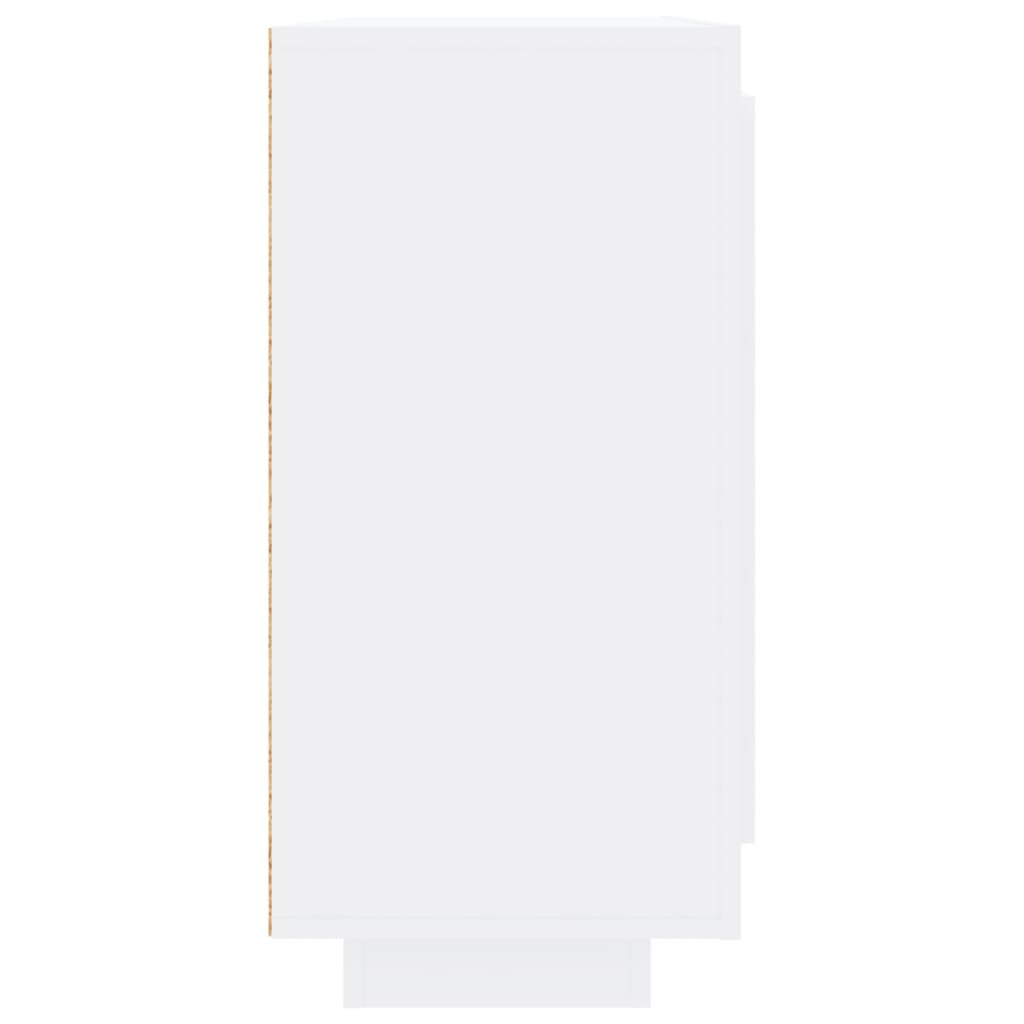 vidaXL Sideboard Hochglanz-Weiß 92x35x75 cm Holzwerkstoff