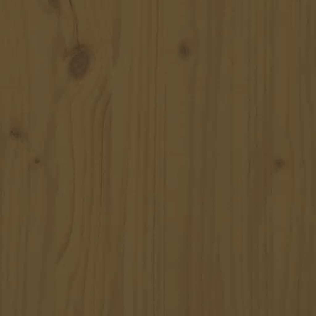 vidaXL Pflanzkasten mit Klappbarer Tischplatte Honigbraun Massivholz