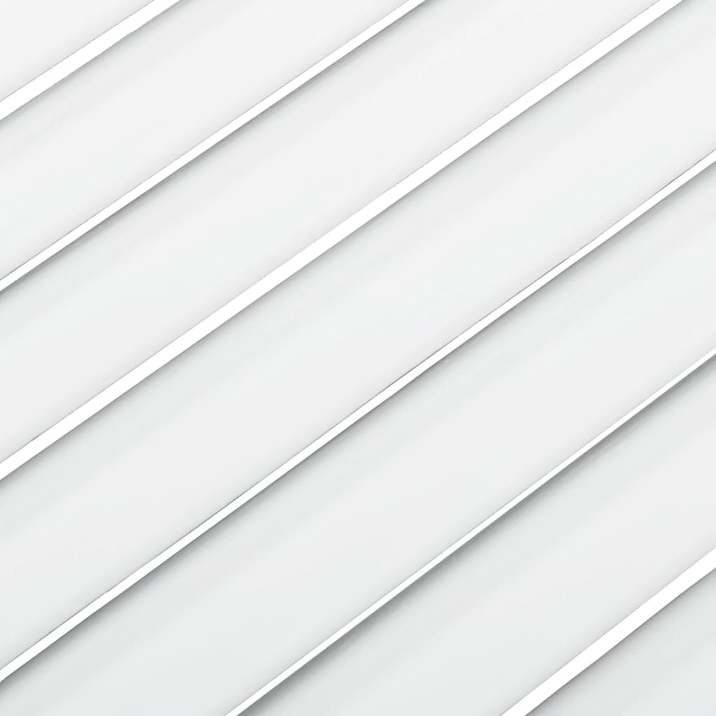 vidaXL Schranktür Lamellen-Design Weiß 61,5x59,4 cm Massivholz Kiefer