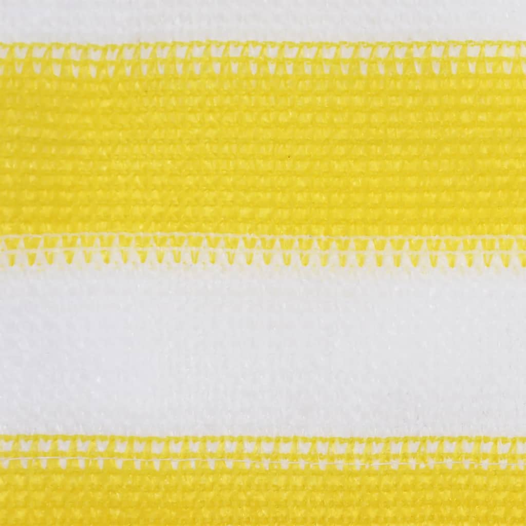 vidaXL Balkon-Sichtschutz Gelb und Weiß 75x300 cm HDPE