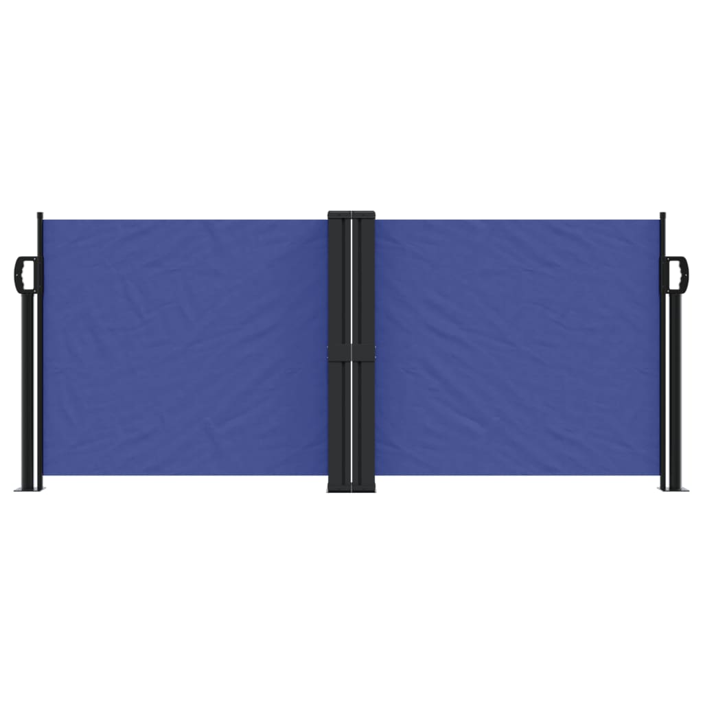 vidaXL Seitenmarkise Ausziehbar Blau 100x600 cm