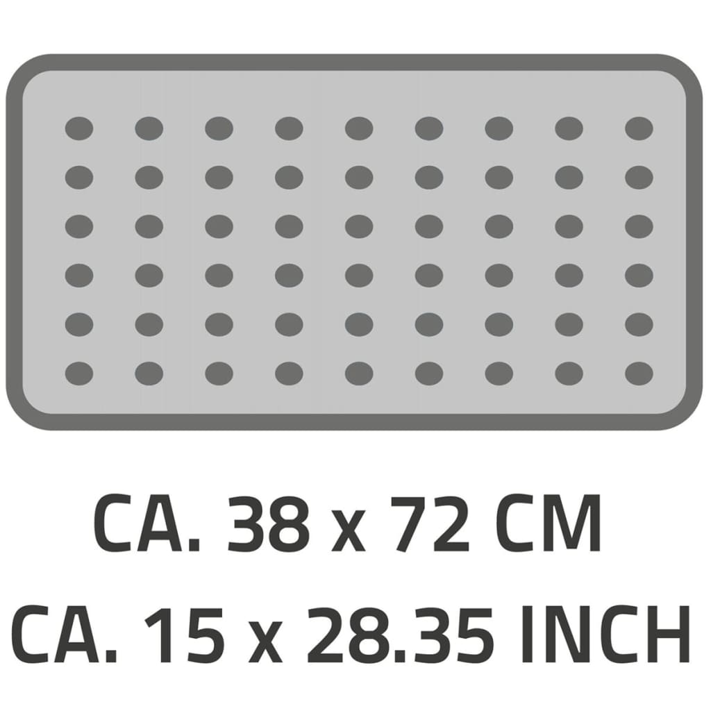 RIDDER Badewanneneinlage Plattfuß 72×38 cm Grau 67087