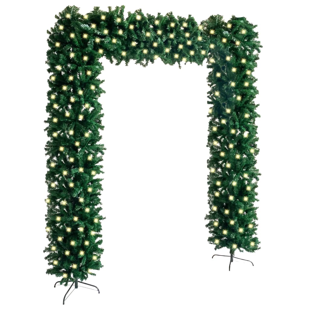vidaXL Weihnachtsgirlande mit LEDs Grün 240 cm