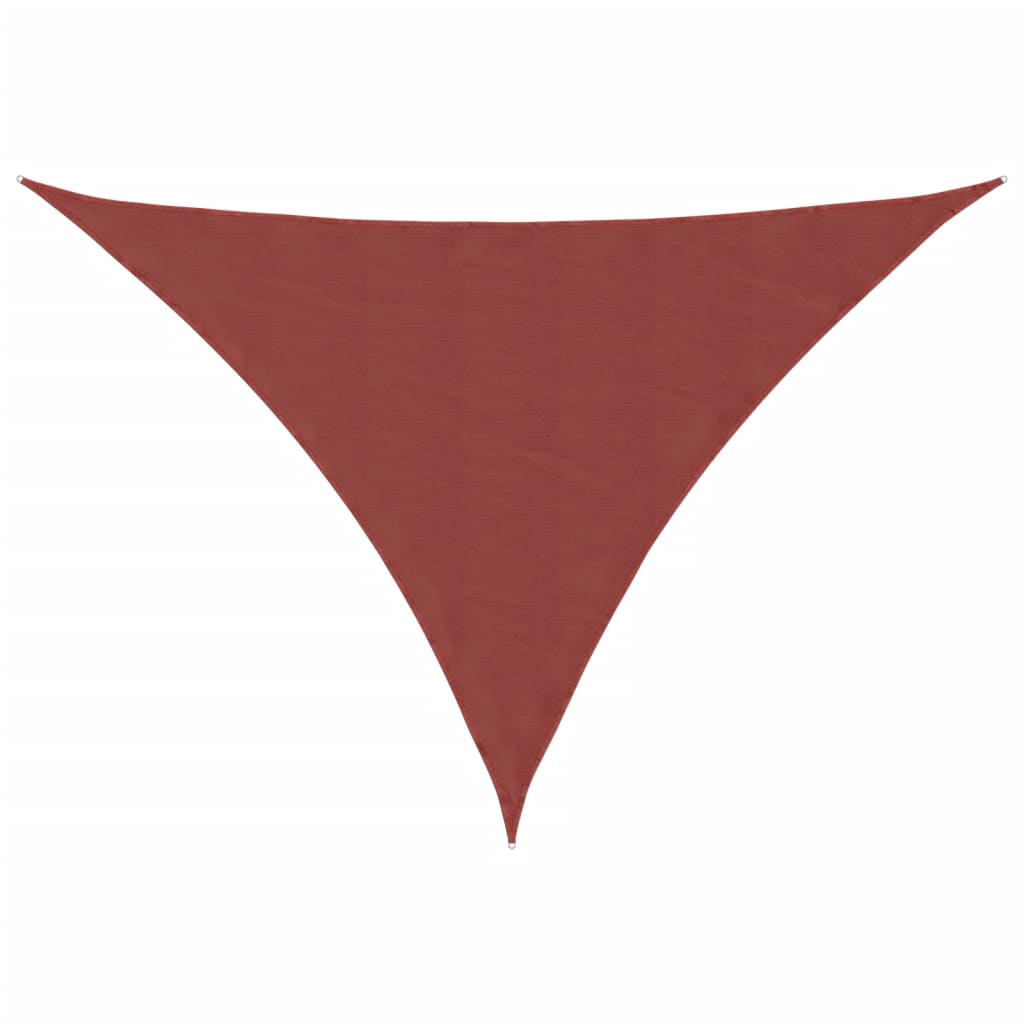vidaXL Sonnensegel Oxford-Gewebe Dreieckig 3x4x4 m Terrakotta-Rot