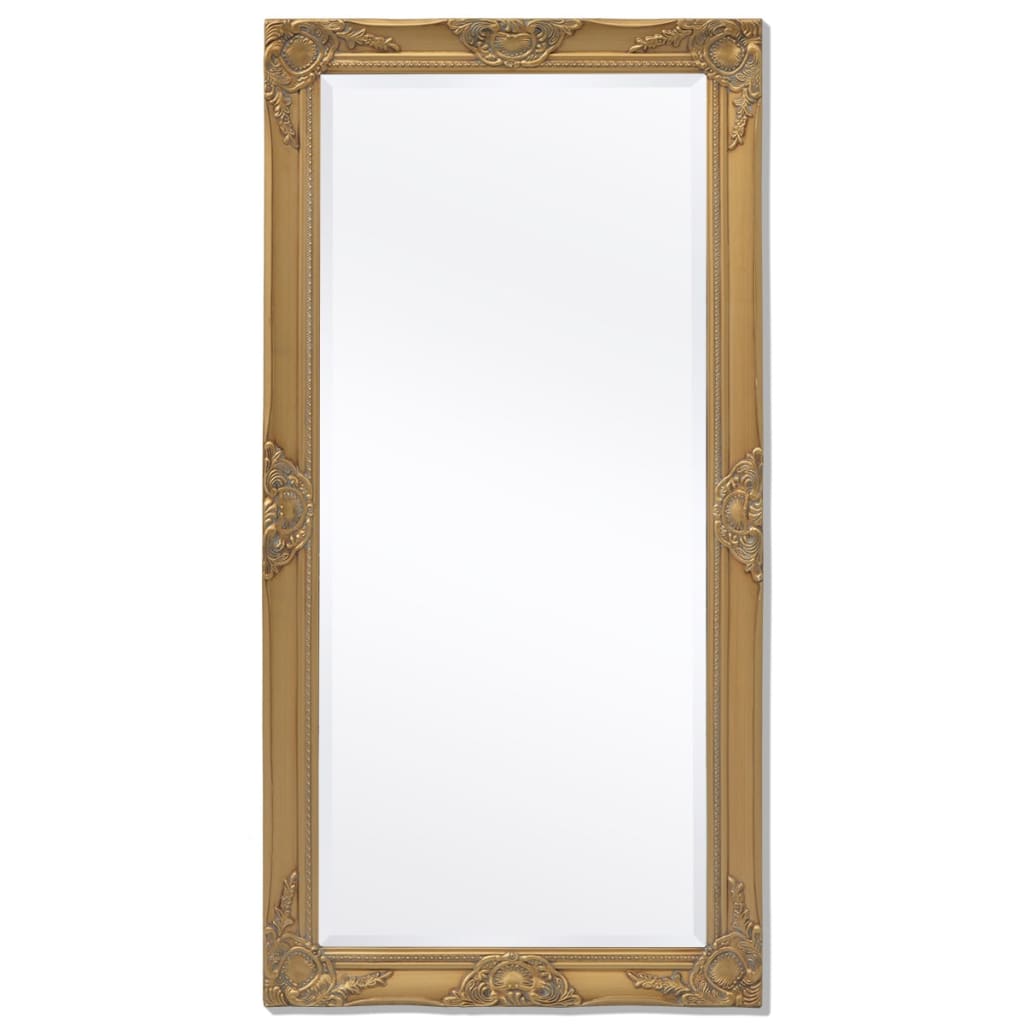 vidaXL Wandspiegel im Barock-Stil 120x60 cm Golden