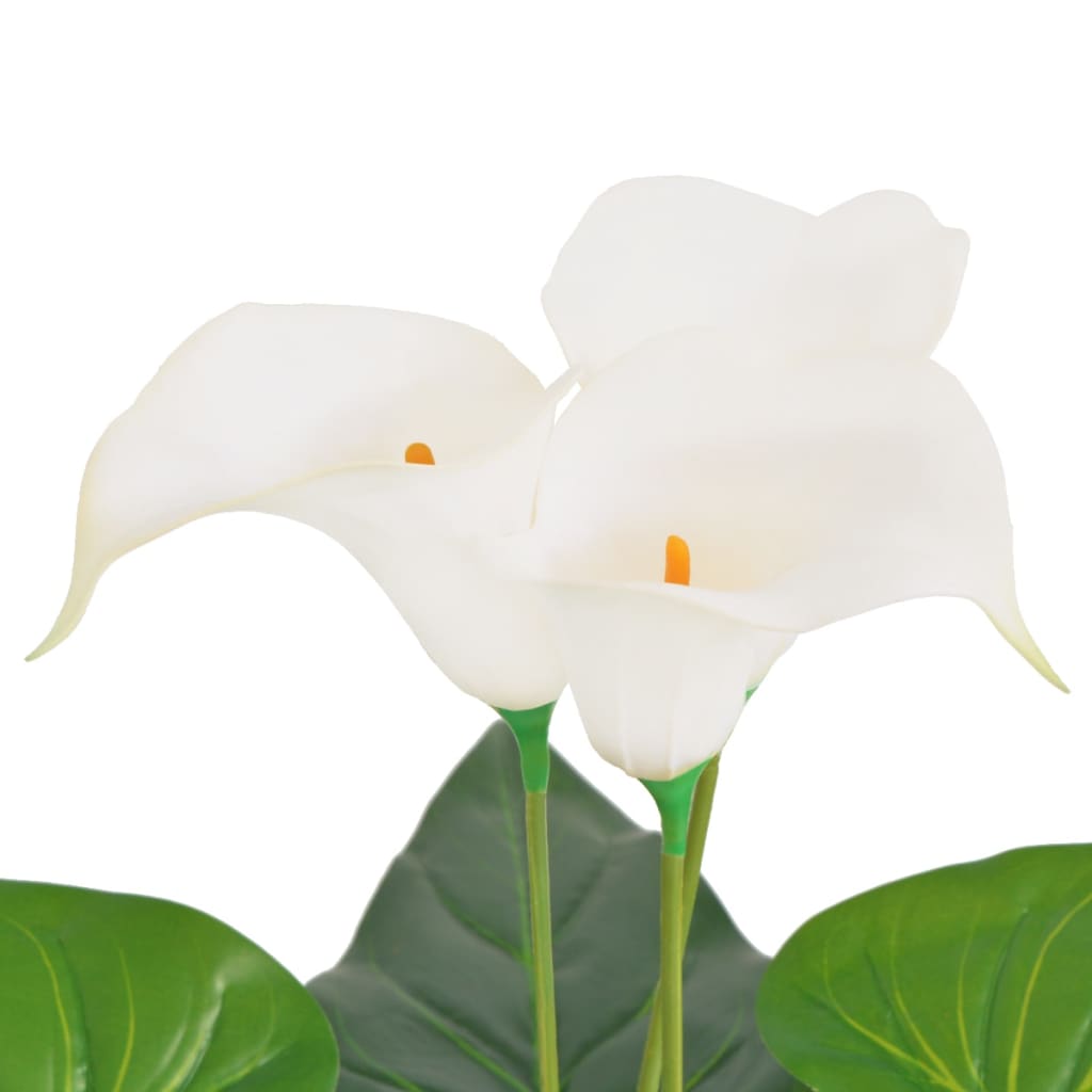 vidaXL Künstliche Calla-Lilie mit Topf 85 cm Weiß