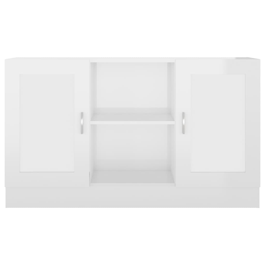 vidaXL Sideboard Hochglanz-Weiß 120x30,5x70 cm Holzwerkstoff