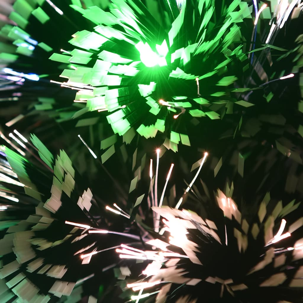 vidaXL Weihnachtsbaum mit Beleuchtung Grün und Weiß 64cm Glasfaser