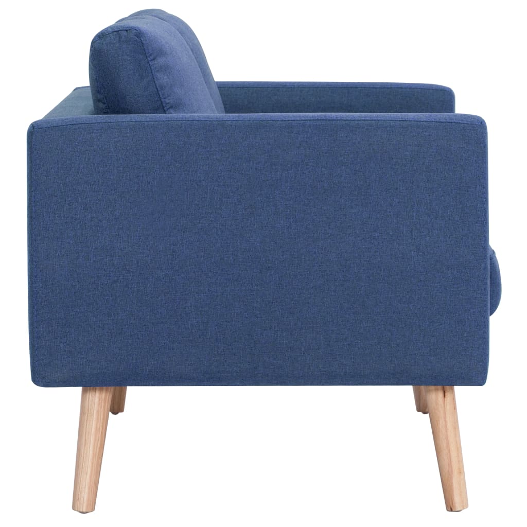 vidaXL 3-Sitzer-Sofa Stoff Blau