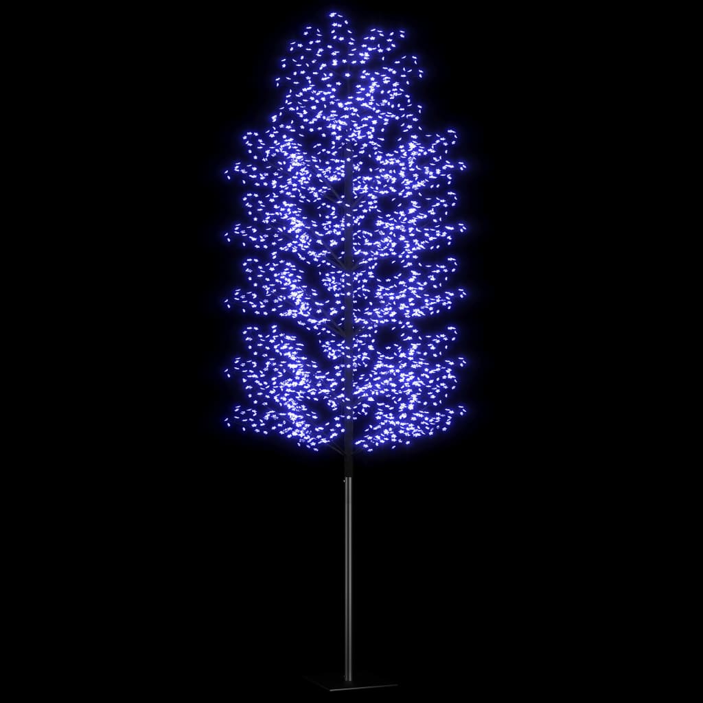 vidaXL Weihnachtsbaum 2000 LEDs Blaues Licht Kirschblüten 500 cm