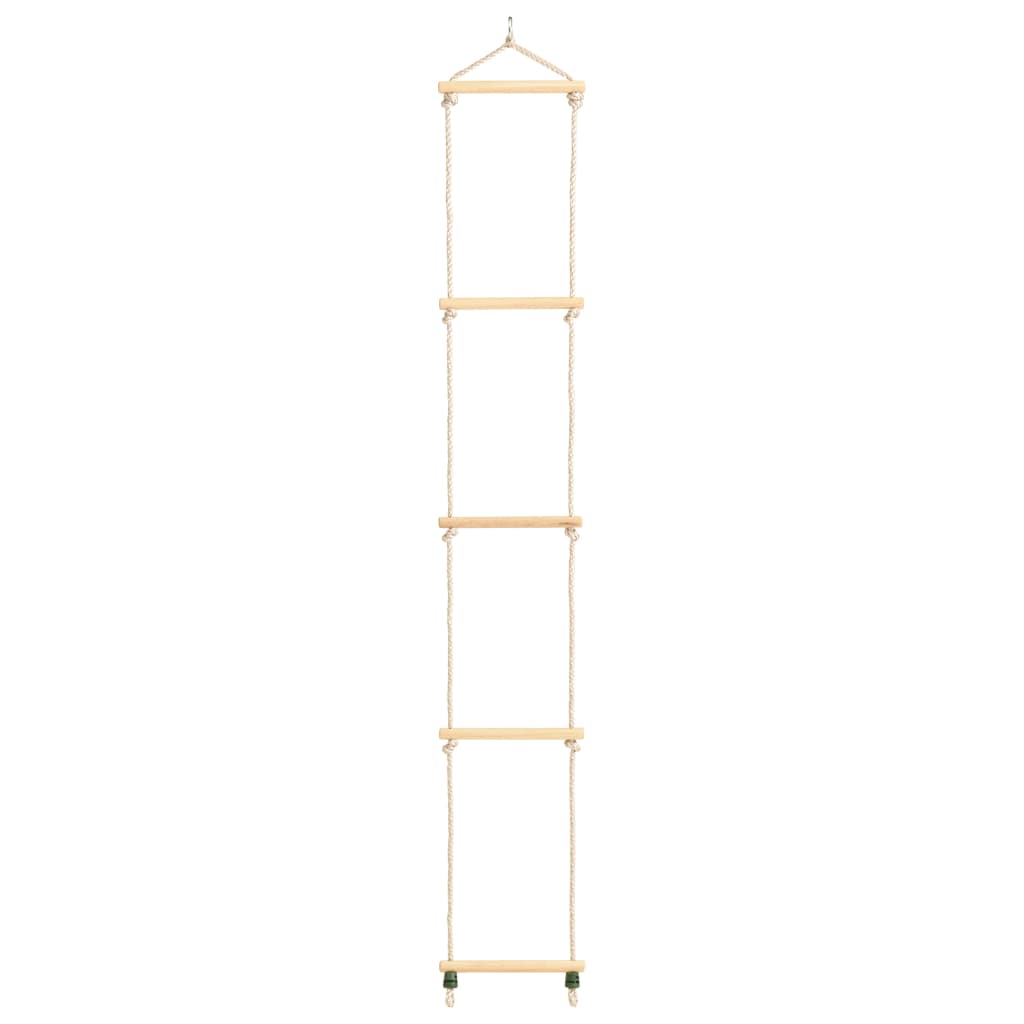 vidaXL Kinder-Strickleiter Massivholz und PE 30x168 cm