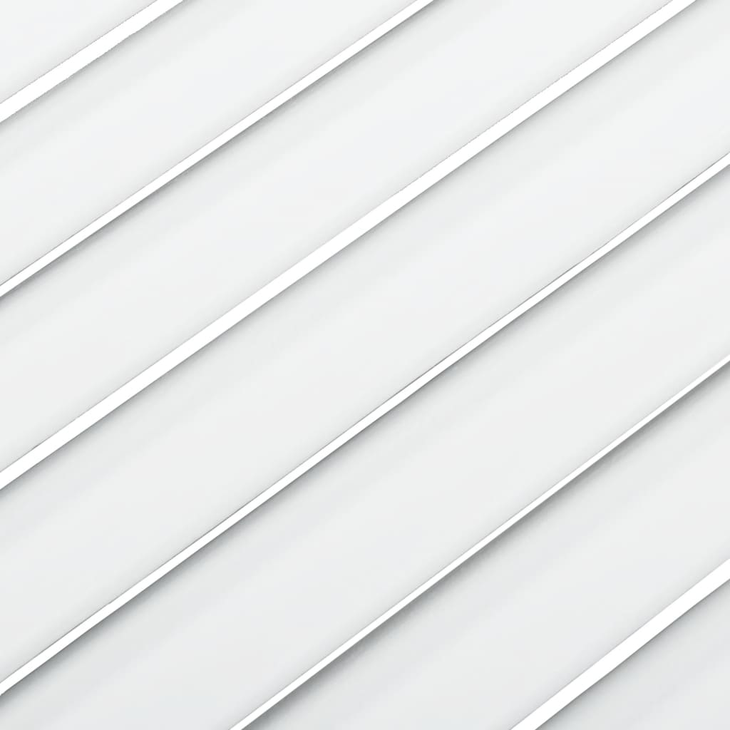 vidaXL Schranktüren Lamellen-Design 4 Stk Weiß 61,5x59,4 cm Massivholz