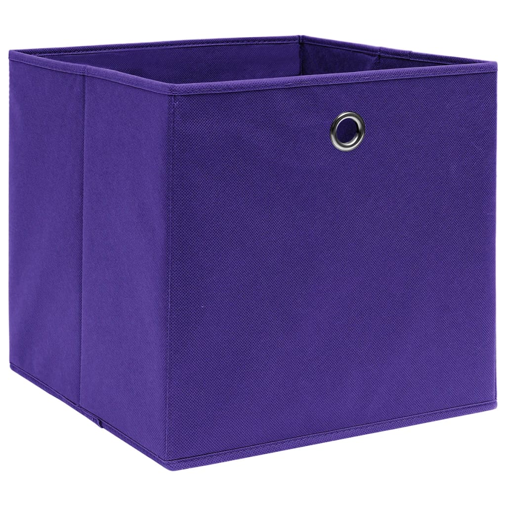 vidaXL Aufbewahrungsboxen 10 Stk. Vliesstoff 28x28x28 cm Violett