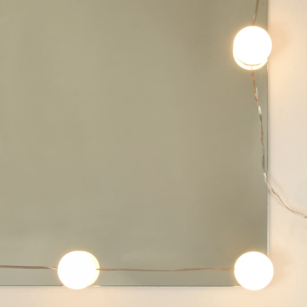 vidaXL Spiegelschrank mit LED Braun Eichen-Optik 70x16,5x60 cm