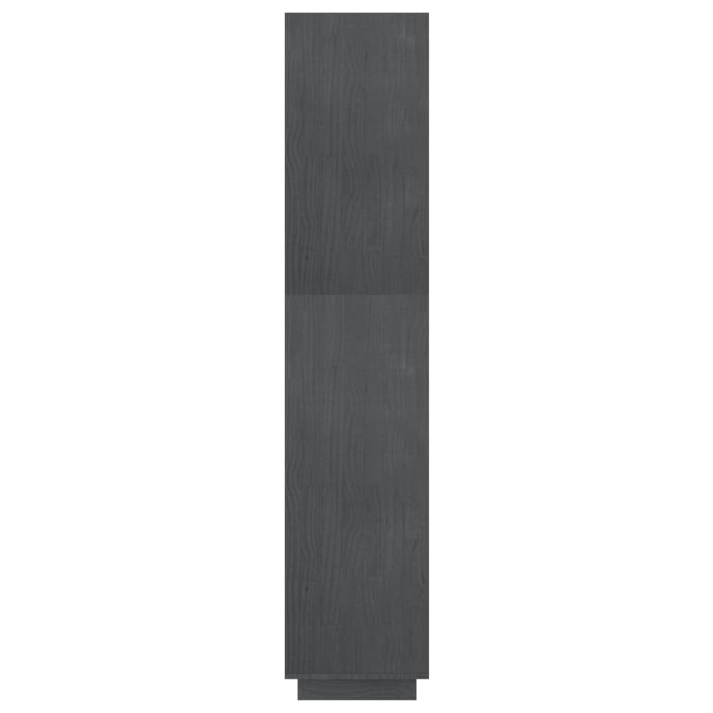 vidaXL Bücherregal/Raumteiler Grau 60x35x167 cm Massivholz Kiefer
