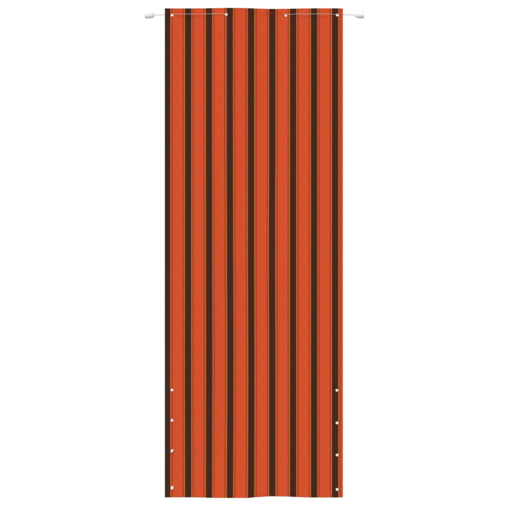 vidaXL Balkon-Sichtschutz Orange und Braun 80x240 cm Oxford-Gewebe