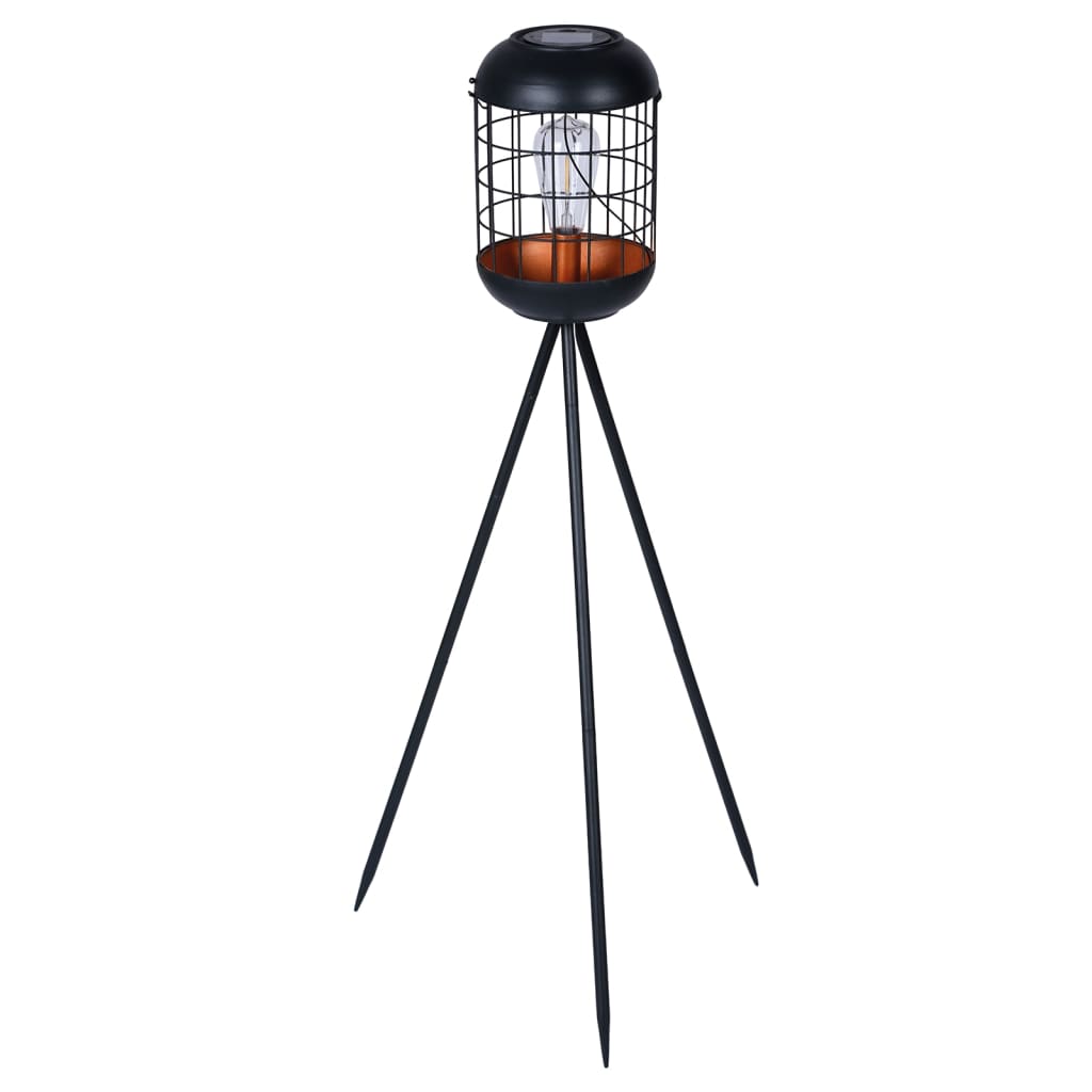 Luxform LED-Garten-Solarleuchte Lighthouse mit Stativ Kupfern Schwarz