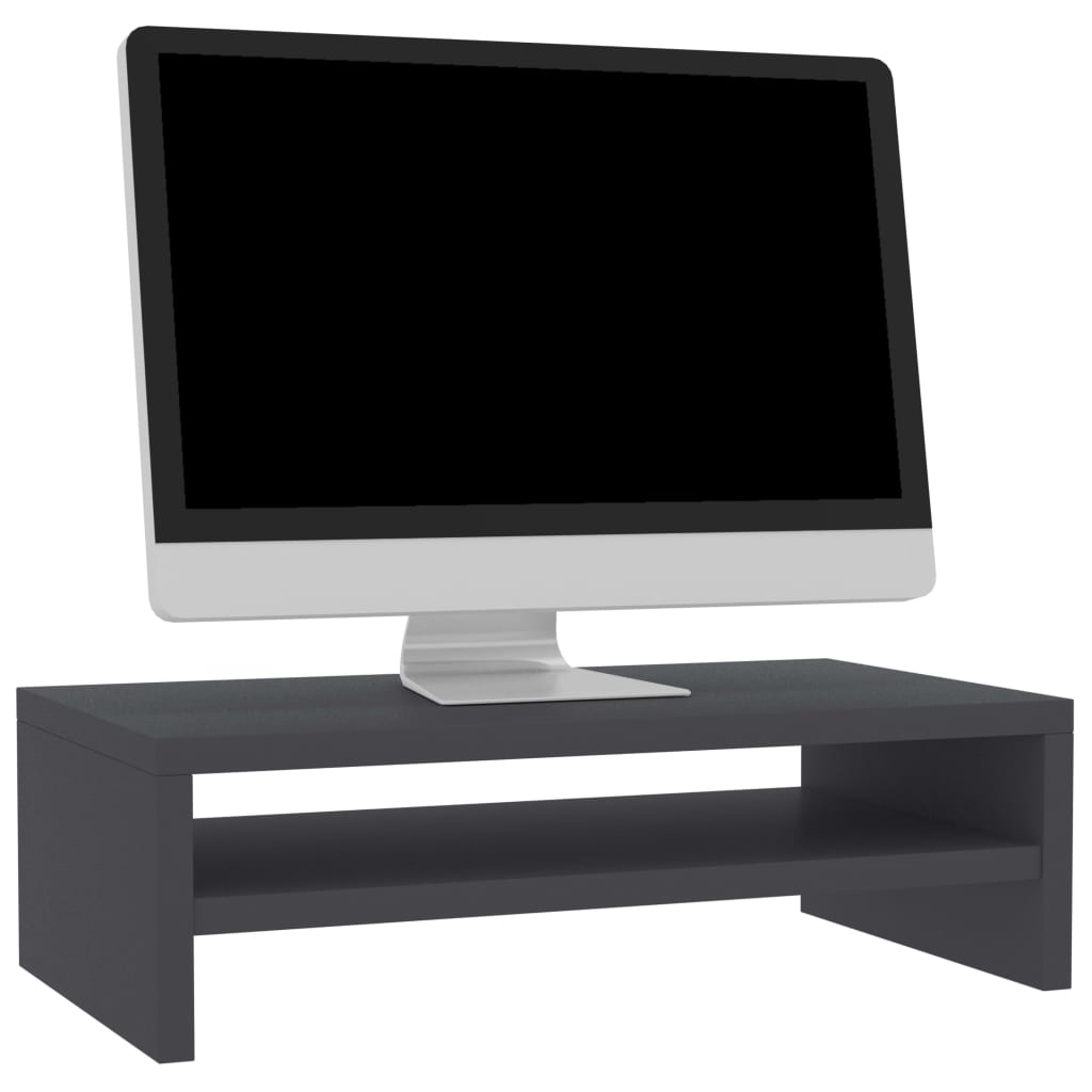 vidaXL Monitorständer Grau 42×24×13 cm Spanplatte