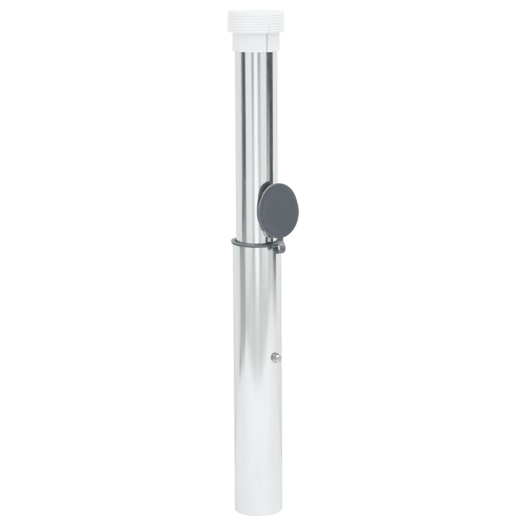 vidaXL Bodenhülse für Sonnenschirm mit 40-50 mm Mast Silbern Aluminum