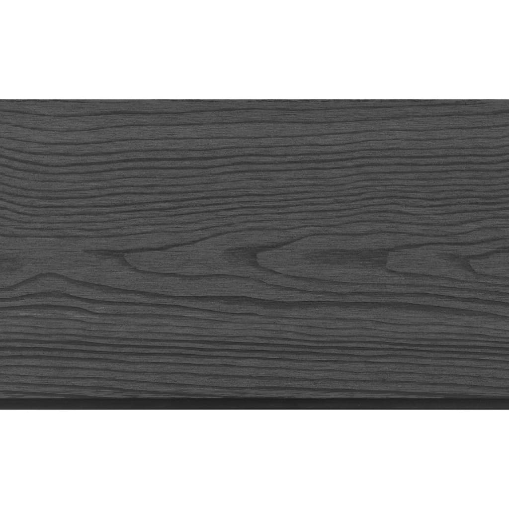 vidaXL Zaun-Set WPC 4 Zaunelemente 699x185 cm Grau