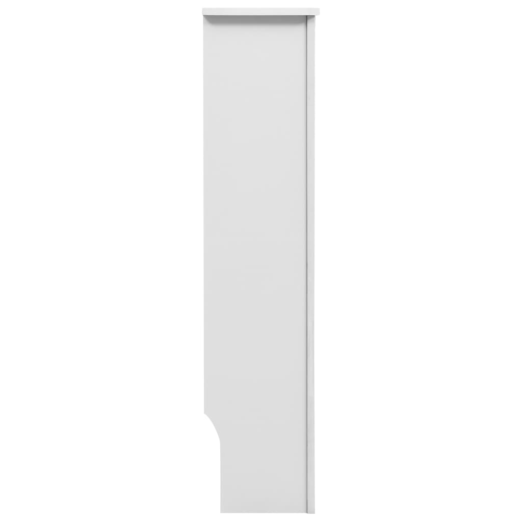 vidaXL Heizkörperverkleidungen 2 Stk. Weiß 112×19×81,5 cm MDF