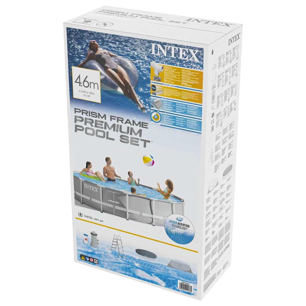 Intex Prism Frame Swimmingpool-Set Rund 457 x 107 cm 26724GN | vidaXL.at