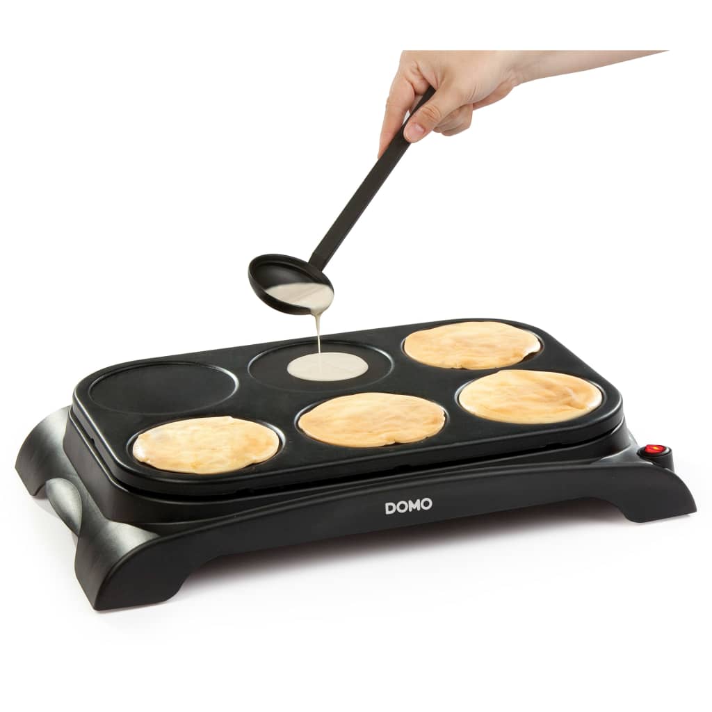 DOMO Crepe- und Pancake-Maker DO8709P 1000 W Schwarz