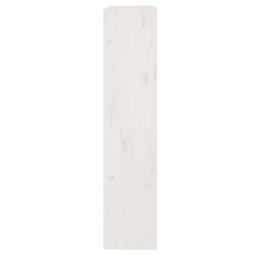vidaXL Bücherregal Raumteiler Weiß 80x30x135,5 cm Massivholz Kiefer