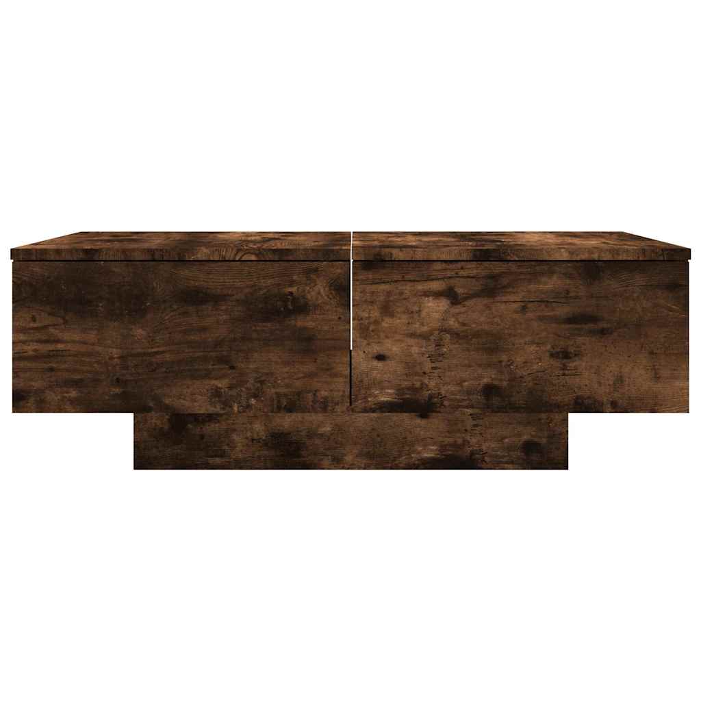 Druckerständer Räuchereiche 40x30x31 Cm - Aus Holzwerkstoff Mit Metallgestell & Verstellbaren Füßen