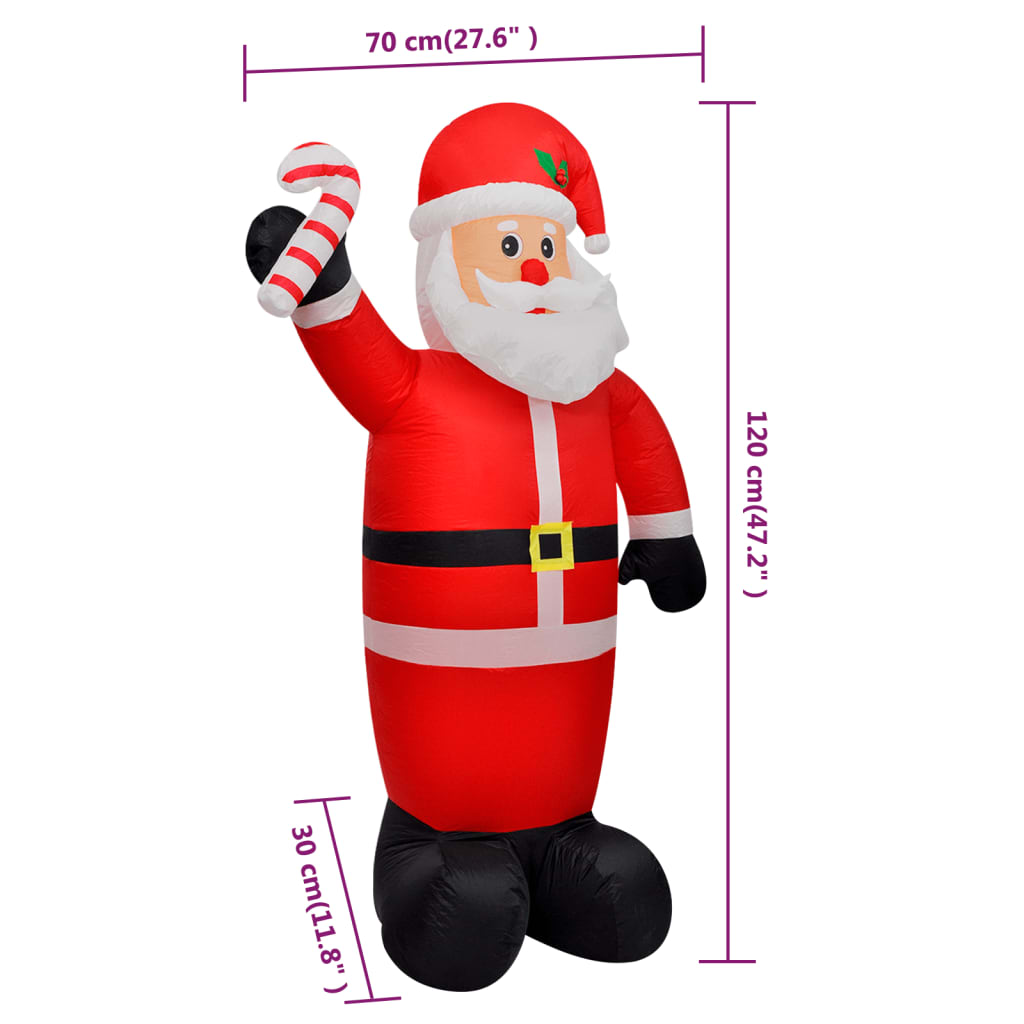 Weihnachtsmann aufblasbar 120 cm