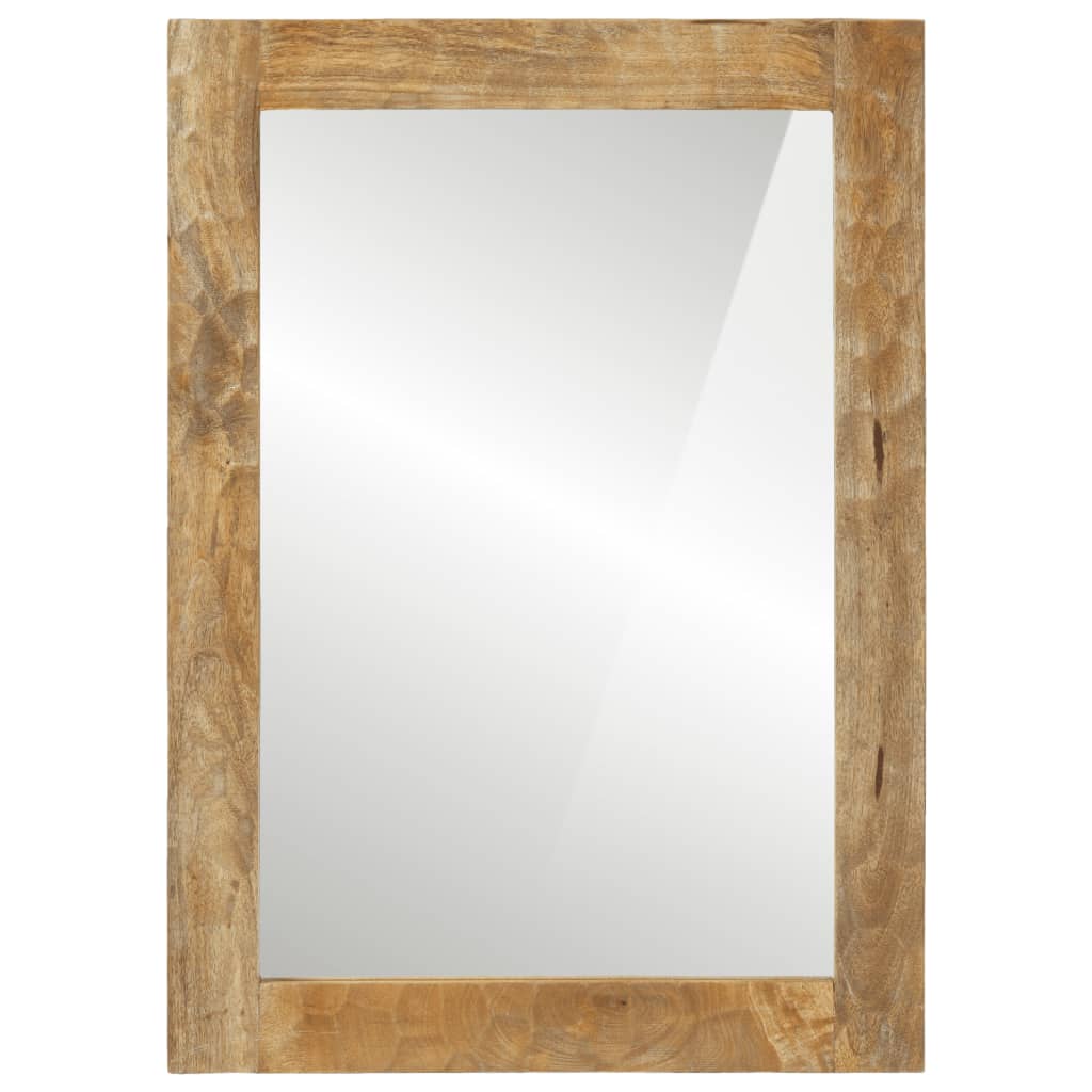 vidaXL Badspiegel 50x70x2,5 cm Massivholz Mango und Glas