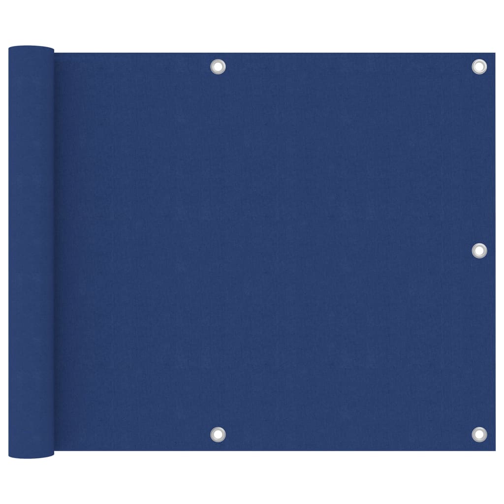 vidaXL Balkon-Sichtschutz Blau 75x600 cm Oxford-Gewebe