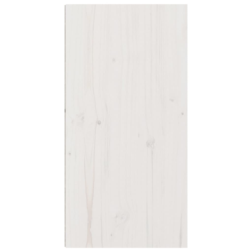 vidaXL Wandschränke 2 Stk. Weiß 30x30x60 cm Massivholz Kiefer