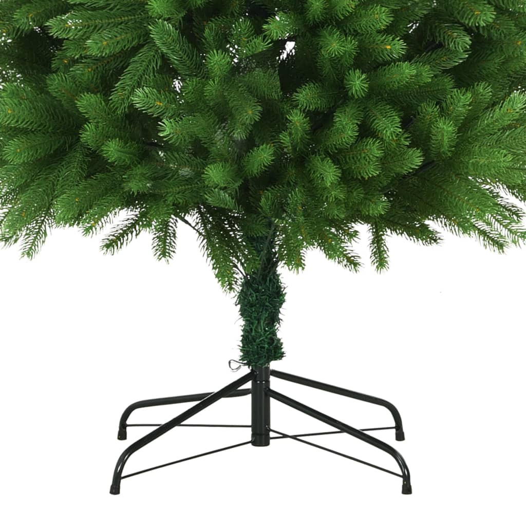 vidaXL Künstlicher Weihnachtsbaum mit Beleuchtung Kugeln 240 cm Grün