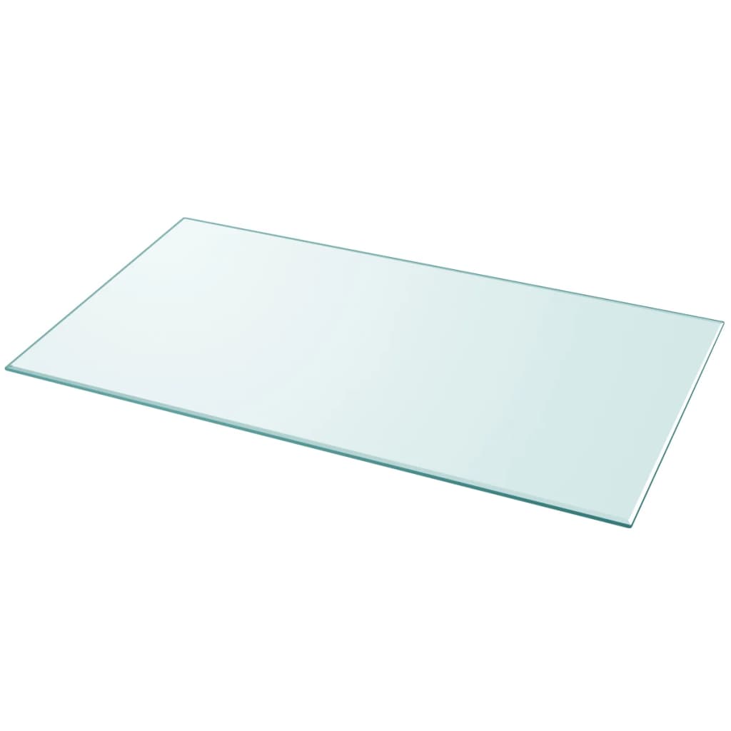 vidaXL Tischplatte aus gehärtetem Glas rechteckig 1200x650 mm