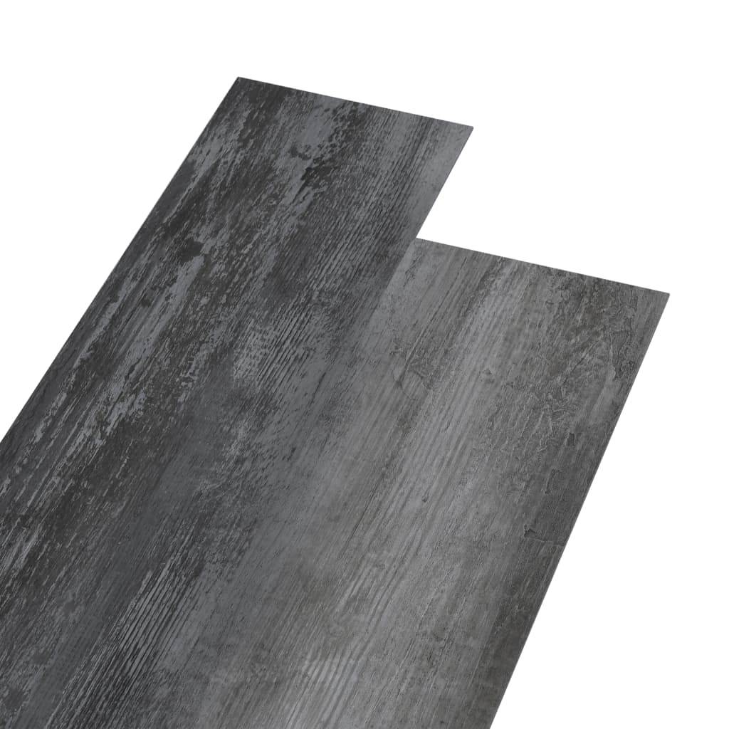 vidaXL PVC-Fliesen 5,02 m² 2 mm Selbstklebend Glänzend Grau