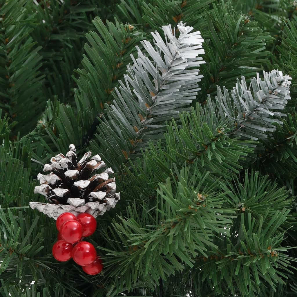 vidaXL Künstlicher Weihnachtsbaum Grün 40 cm PVC
