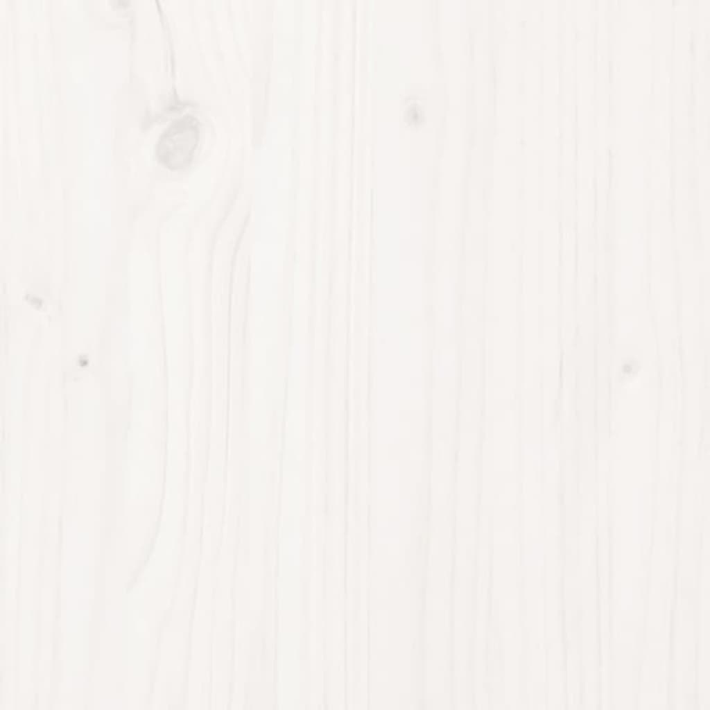 vidaXL Monitorständer Weiß 100x27,5x15 cm Massivholz Kiefer