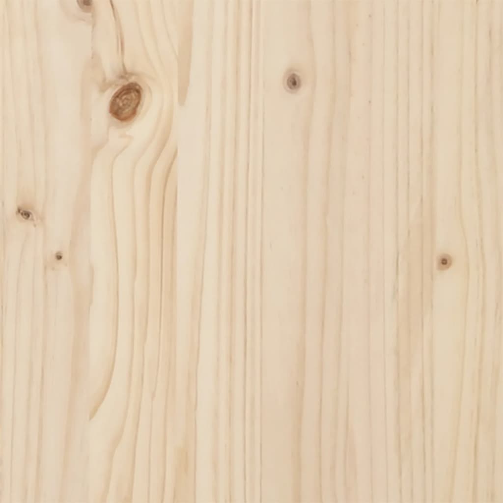 vidaXL Massivholzbett mit Kopfteil 150x200 cm Kiefer