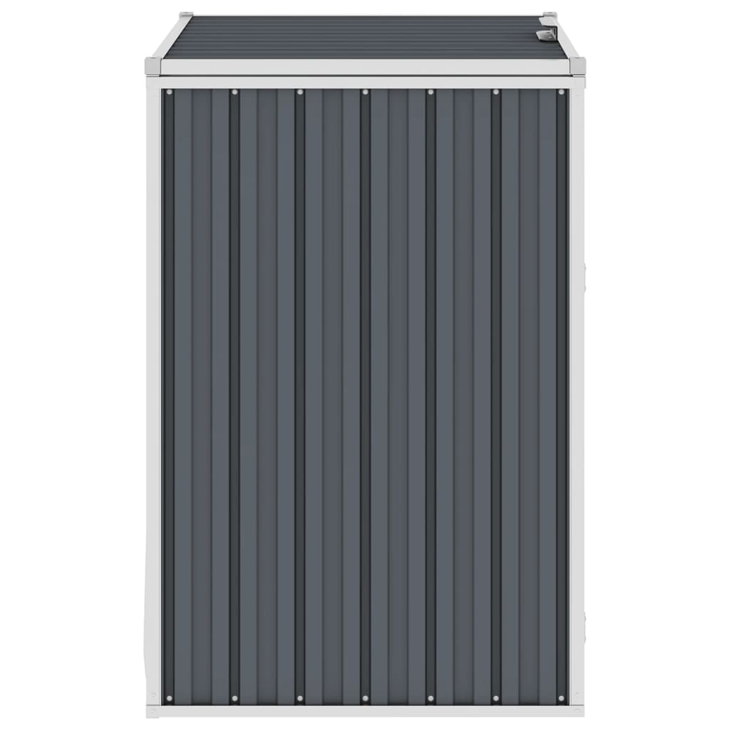 vidaXL Mülltonnenbox Grau 72×81×121 cm Stahl